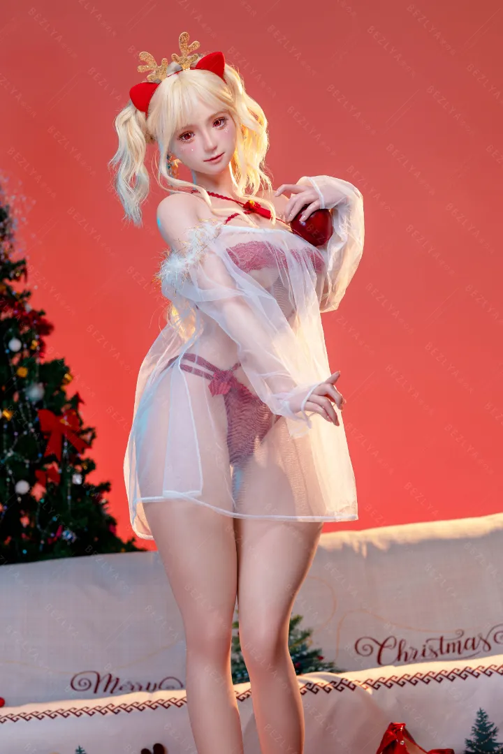 155cm (5ft1) E-Cup Lightweight Silicone Sex Doll, Movable Jaw Head momo